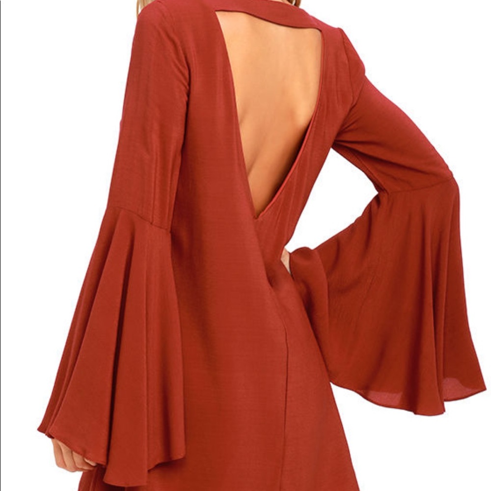 Altard State Red long sleeve dress